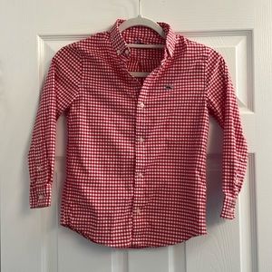 Vineyard vines kids plaid button-down on the go performance shirt
